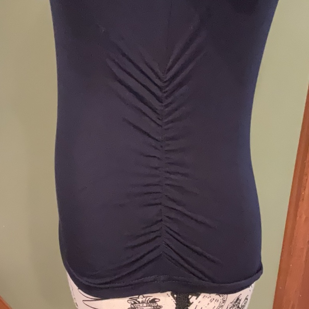 Fitted Blue Short Sleeve T-Shirt - Picture 3 of 4
